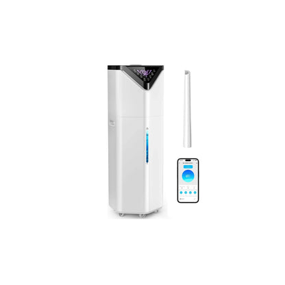 5Gal Smart Humidifier Large Room up to 2800ft², 1000mL/h, APP & Remote Control, 180° Auto Rotating Nozzle, 24H Timer, 60H Supersized Cool Mist Humidifiers for Whole House Home Office Plants